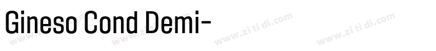 Gineso Cond Demi字体转换